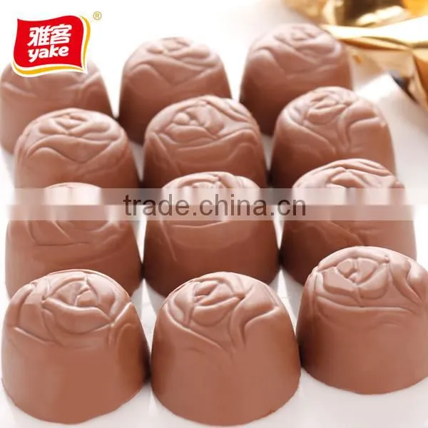 Wonderful kinder chocolate with rose shape