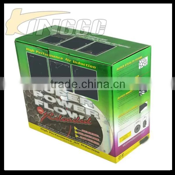 Good-quality 63MM Green Universal Turbo Car Air Intake With Sponge For Racing