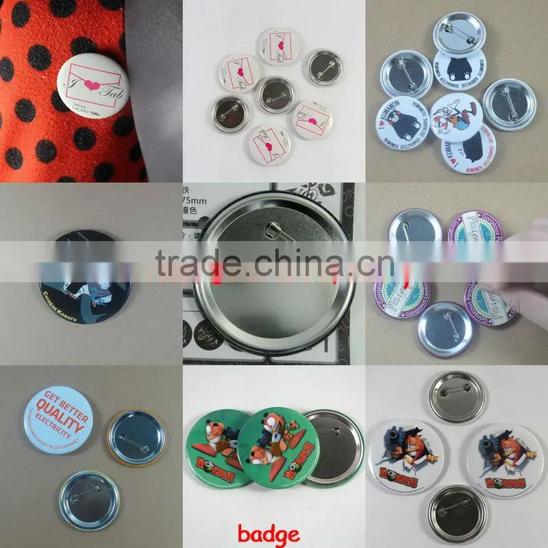 Made in china guangzhou factory manufacture selling irregular tin badge