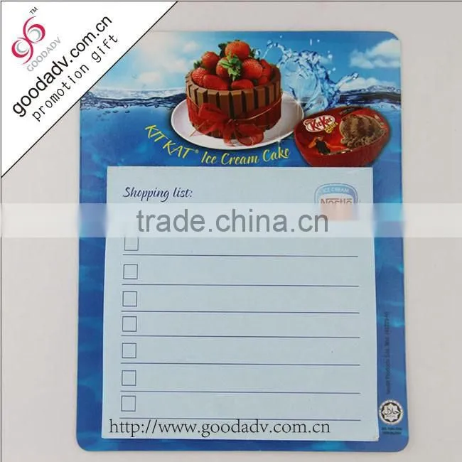 OEM factory wholesale & customized magnetic note pad shape/logo personalized memo pad
