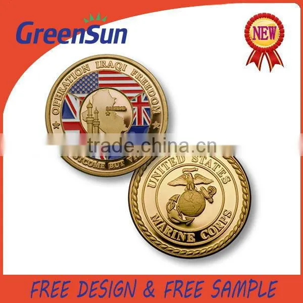 New model Fashionable custom? antique gold metal coin