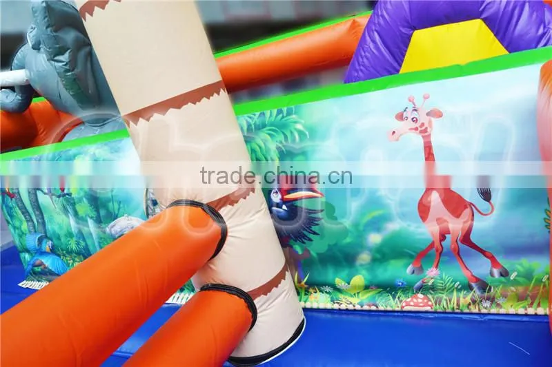 Customized inflatable zoon park, inflatable fun city