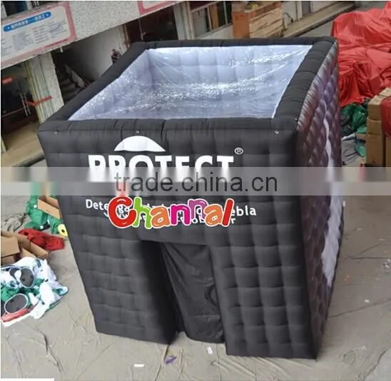 Black Inflatable Photo Booth Tent for Advertising