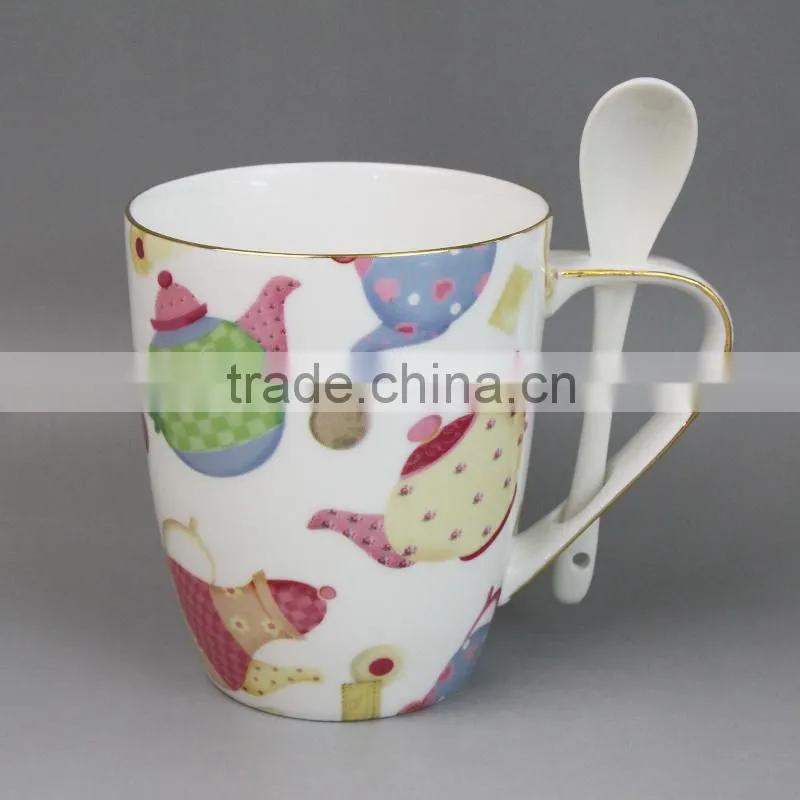 Ceramic yellow mug, paintable ceramics mug, 200ml mug