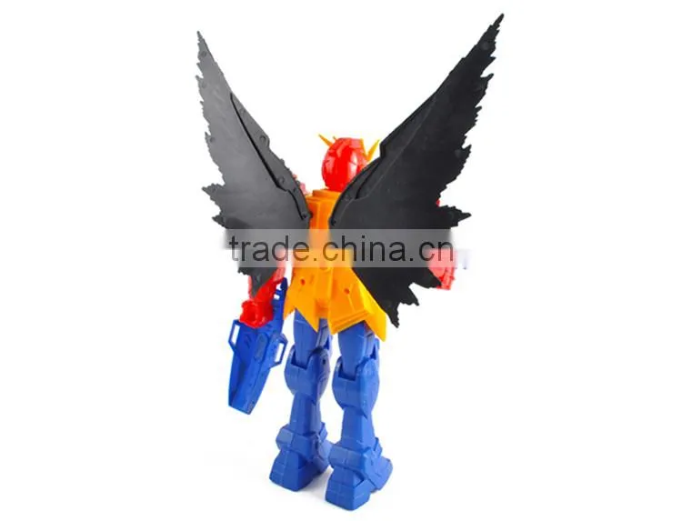 Hot selling small model plastic kids toy robot with light