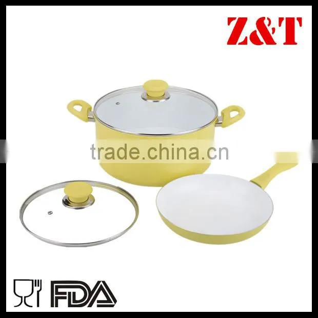 Ceramic non-stick aluminum Cookware Casserole blue