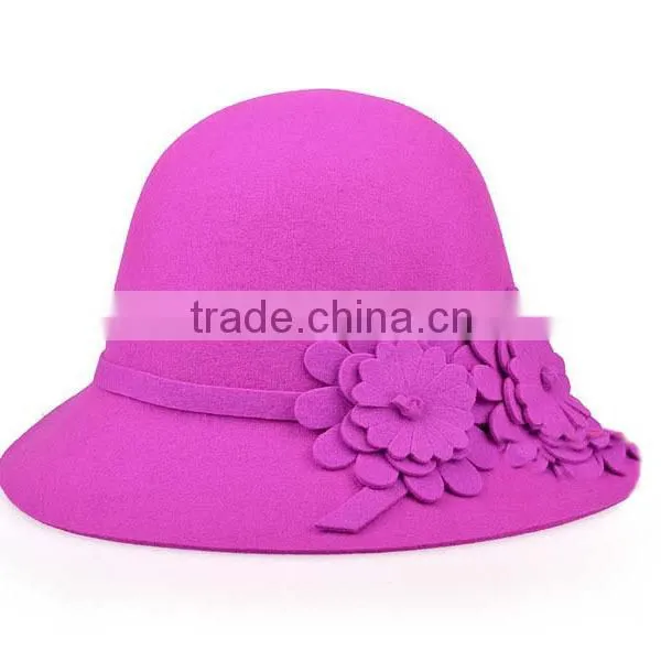 European Style Wool Felt Sauna Hat For Ladies