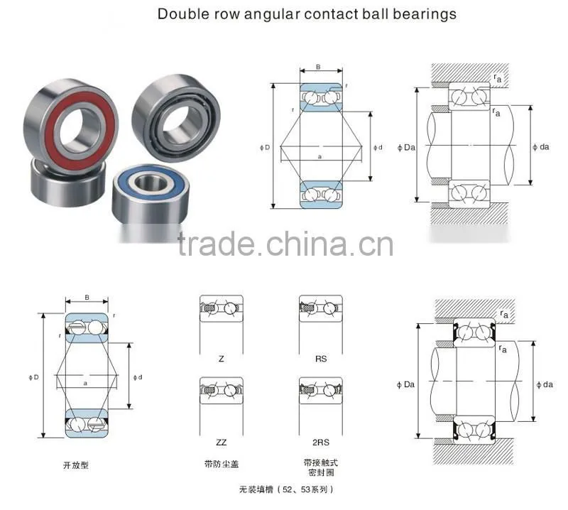 high presion China supplier high quality cheap price free sample 7207AC angular contact ball bearing