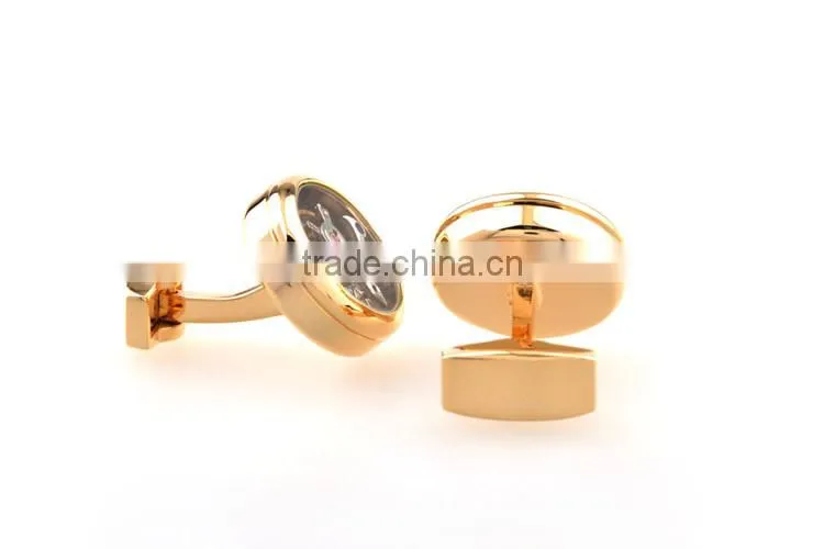 2014 New style fashion tourbillon watch movement cufflinks