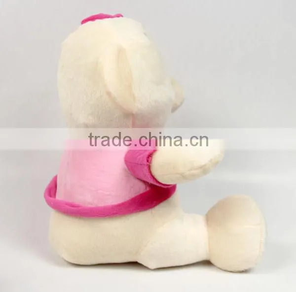 Luckiplus Hot Sale First Class Pink Girl and Blue Boy Bear Safe Technology Toy For Kids