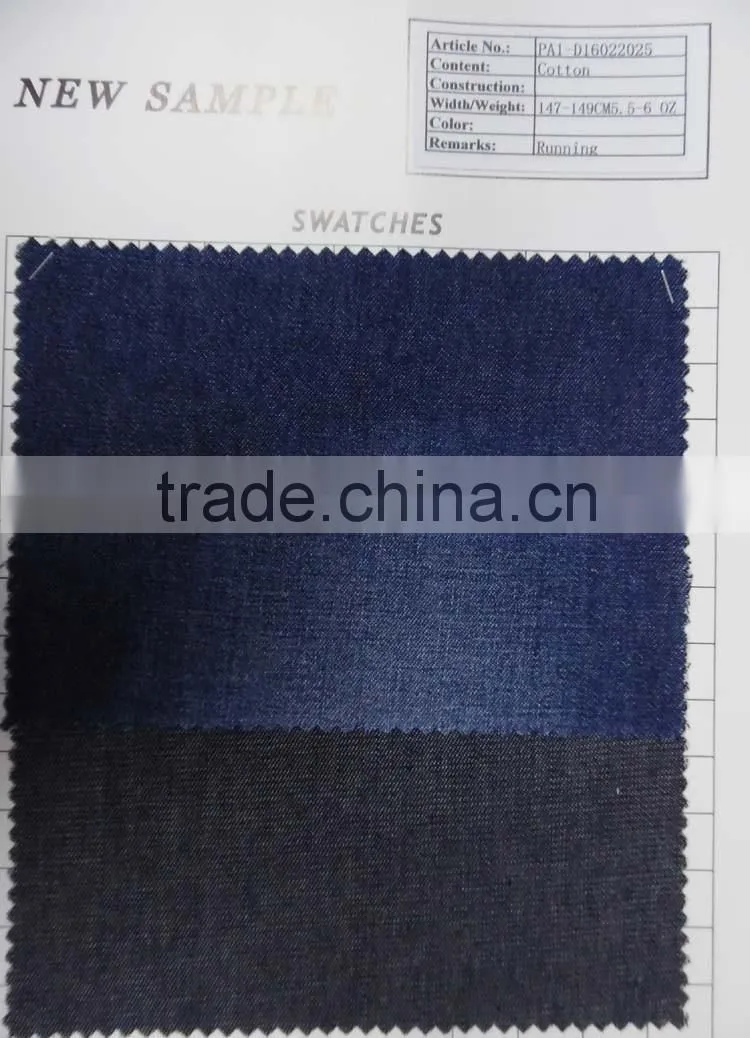 stock cotton jean denim fabric PA1-D16022017