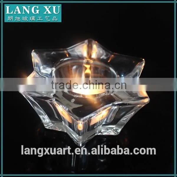 LX-Z092 crystal six star shape bulk tealight holders