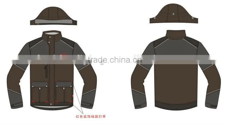 Top brands name men winter jacket workwear(LWM2209AB)