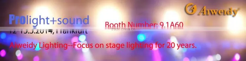 Indoor 36x1 watt PAR64 IP54 LED RGB light