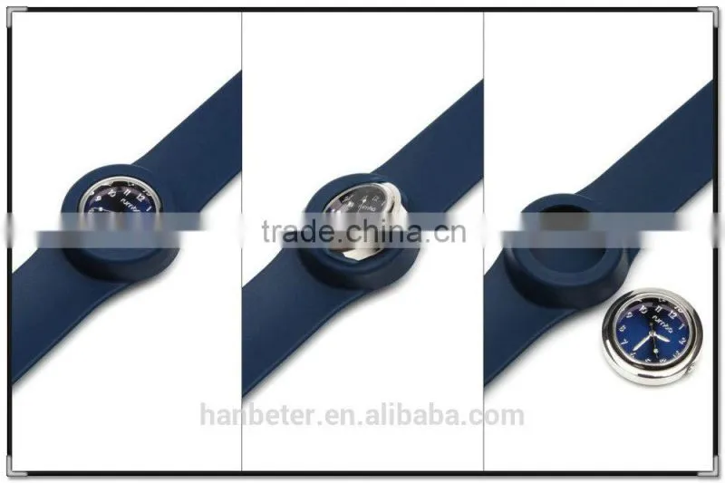 2014 latest waterproof vogue colorful silicone slap watch low cost wrist watch