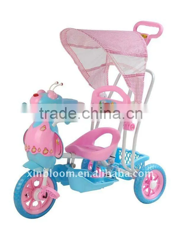pink baby tricycle