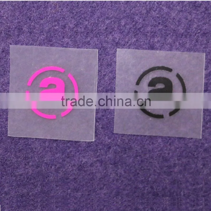 Custom Iron On Heat Transfer Garment Fabric Printed Label
