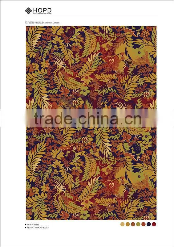 Commercial Hotel carpet Axminster carpet patterns made by Nylon