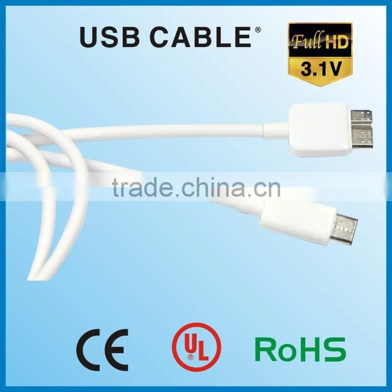 Shenzhen factory AM to Micro B USB 3.1 Cable