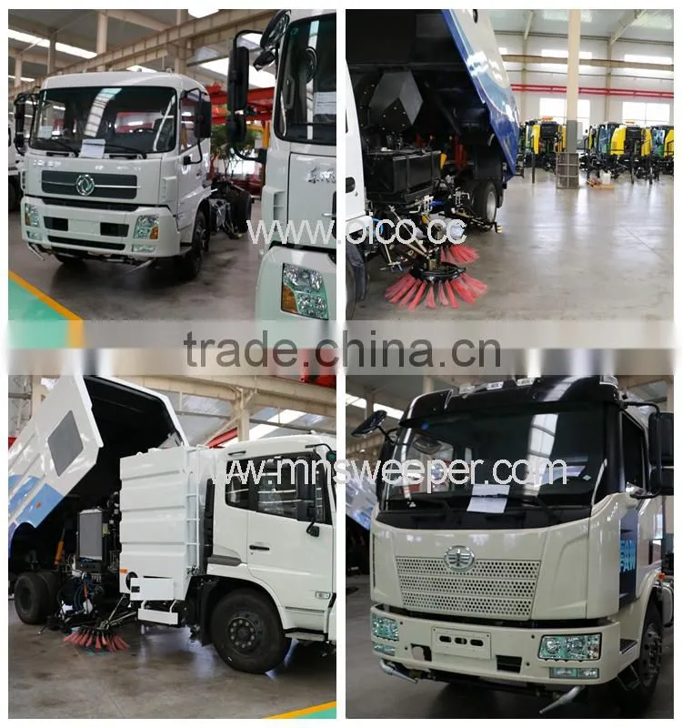 Dongfeng chassis high pressure road cleaning car cleaning width 2.5-3.5m ISUZU engine used Euro3 exhaust standard