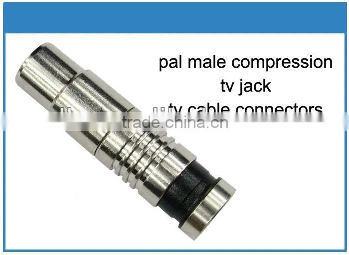 Popular pal male tv jack compression pal connectors