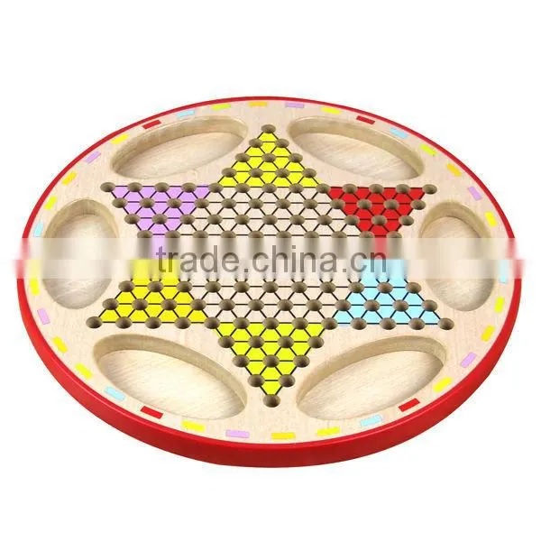Multi colour wooden chess game toy for kids