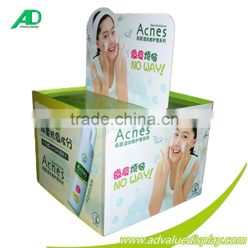 POP corrugated cardboard cosmetic pallet display