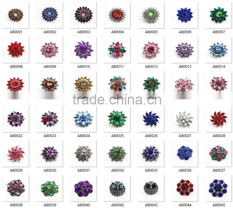 2016 Snap Jewelry Fit 18mm Ginger Snaps Buttons For Women DIY Jewelry