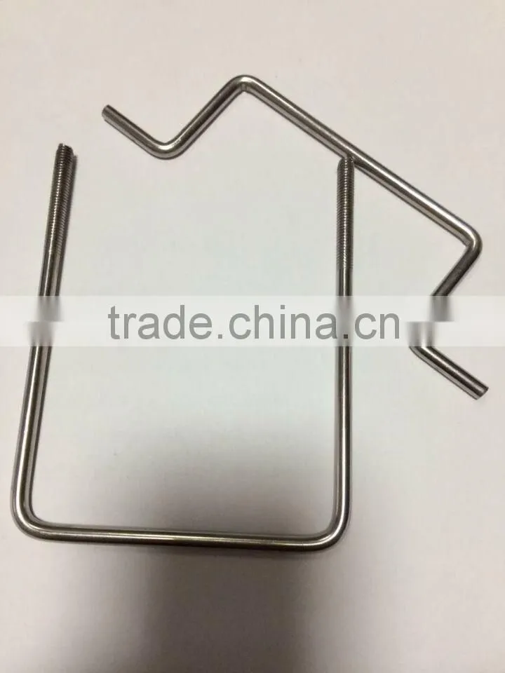 Stainless steel stamping u bolt with nut