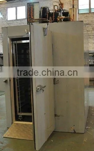 IQF sprial air blast freezer with 3 trolleys for hot food