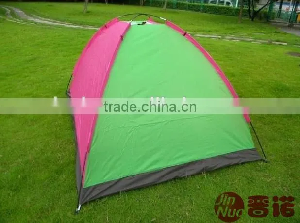 2 Person Double Layers Fiberglass Pole Camping Tent