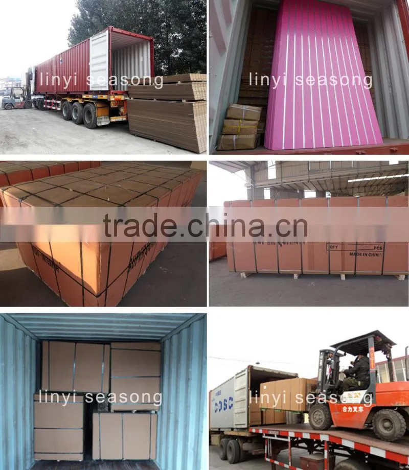 China 1220*2440*15mm white slatwall groove board for shop fitting