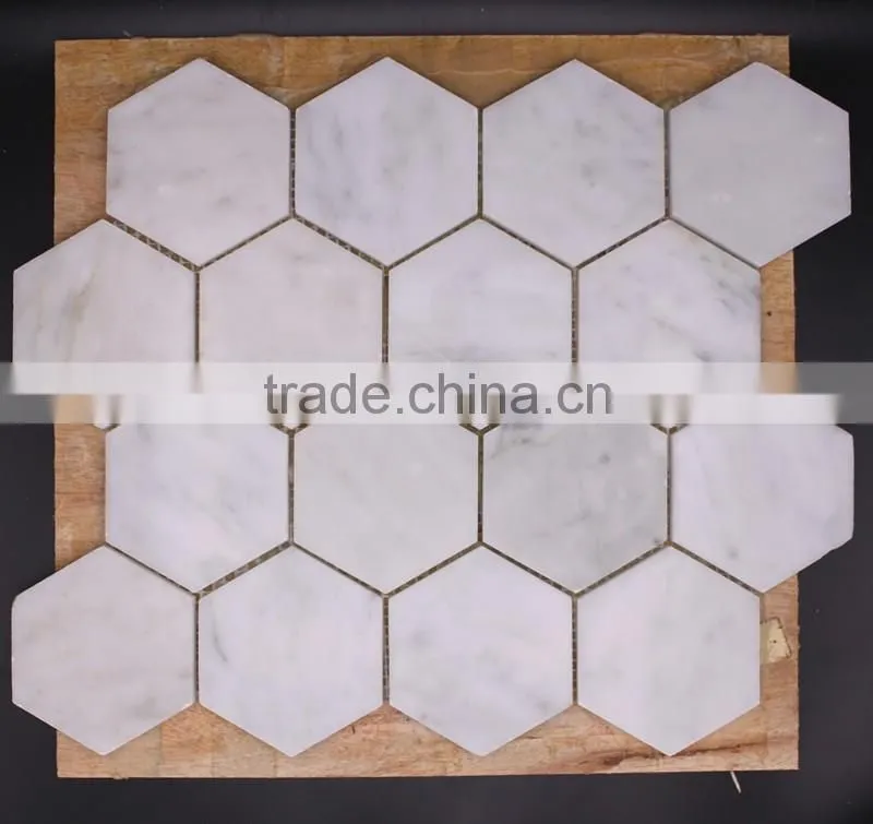 China want to sell white carrara marble mosaic