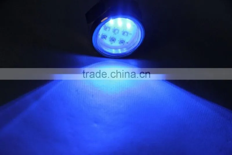 Excellent Quality IP68 Waterproof Rate 9 LED Underwater Marine Boat Drain Plug Light brightest 27W WIFI RGB DC11-28V