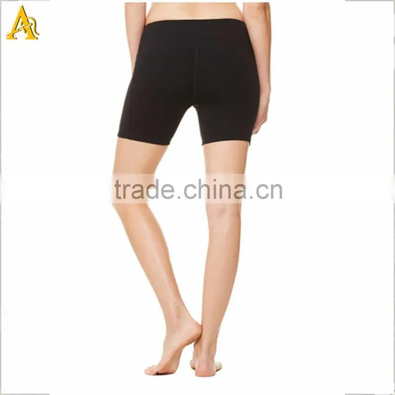 Custom black fitness compression shorts crossfit shorts