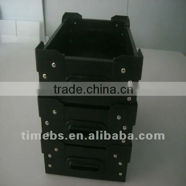 Stackable ESD PP Fluted box tray/esd container
