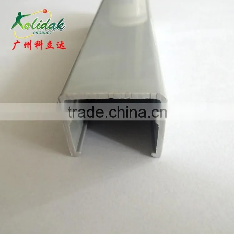 U shape gray plastic profile products extrusion