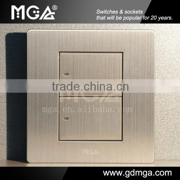 16A 250V 2 gang 2 way switch