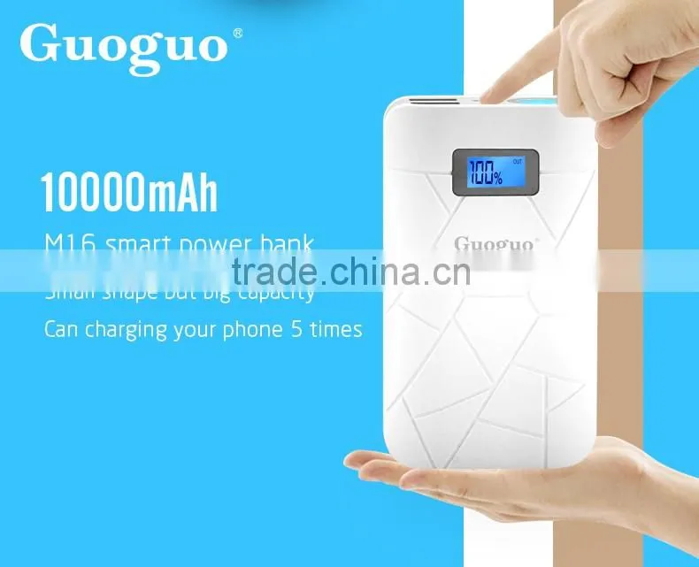 2016 Wholesale External Battery Charger Power Bank 10000mAh for Samsung Galaxy S6