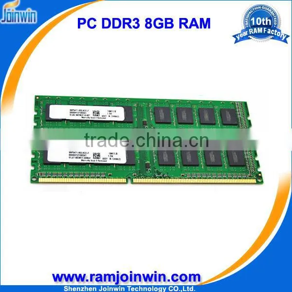 China computer hardware ETT chips 1600mhz non-ecc ram ddr3 8gb