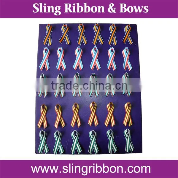 Wholesale Pink Ribbon with Golden Pin