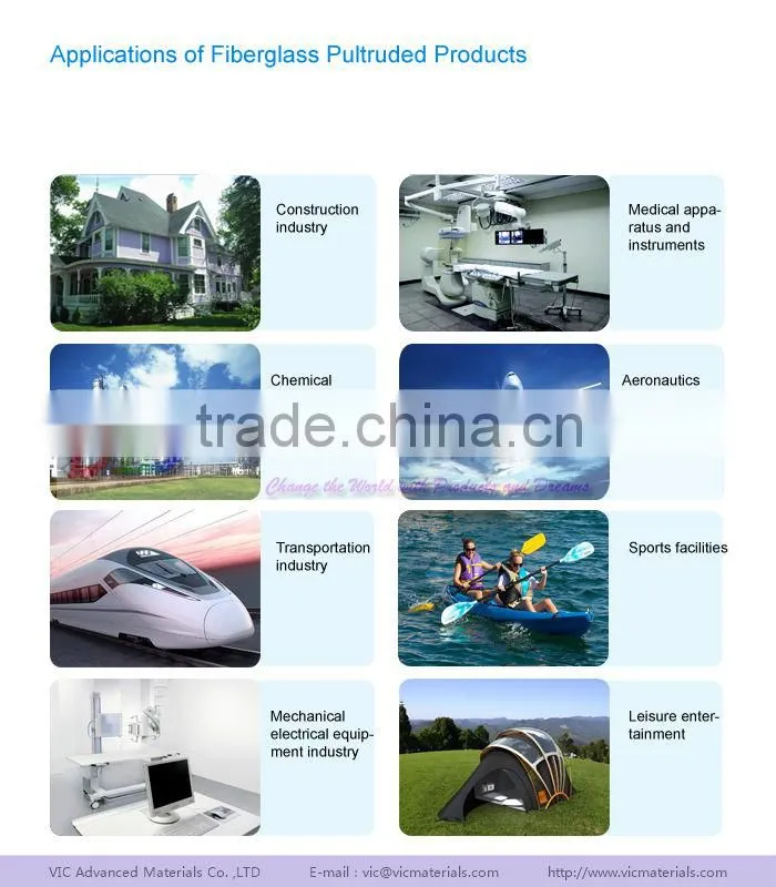 Fiberglass Reinforced Plasric Curtain Rod,High Strength,Smooth Surface,Colorful,UV Resistant,Made In China