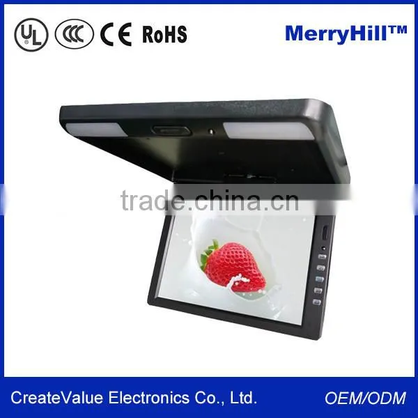 USB SD Multimedia Player 10/12/15/17/18.5/19/22 inch Roof Mount Bus TV Monitor Touch Screen