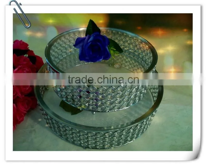 hot sale crystal cake stand for wedding decoration or wedding centerpieces