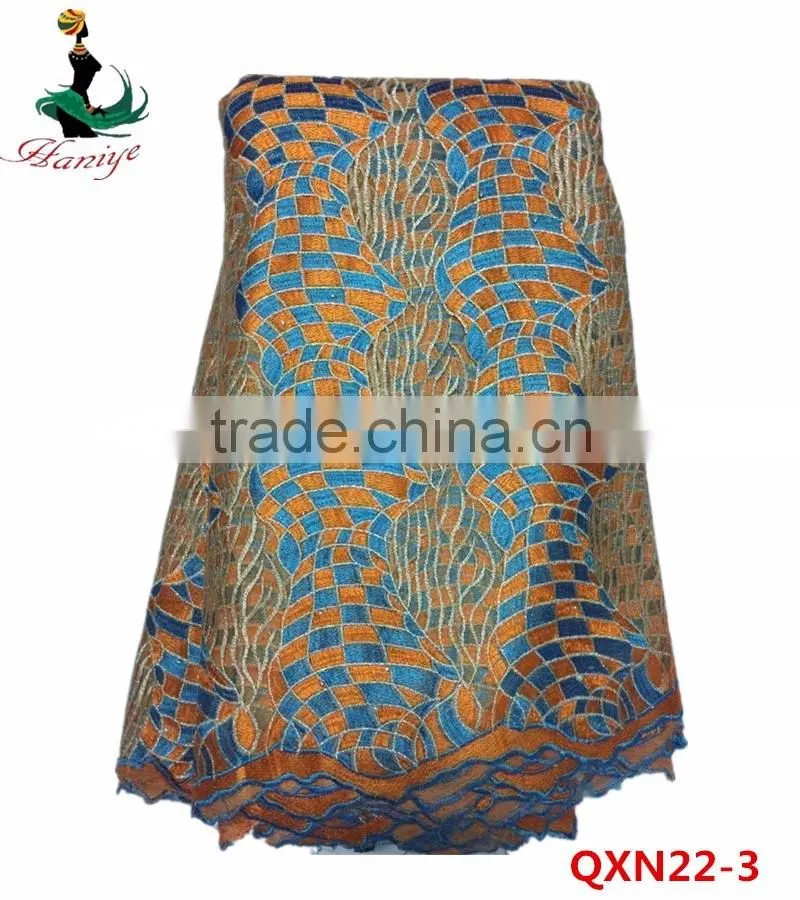 QXN22 Trade Assurance tulle lace fabric for lady