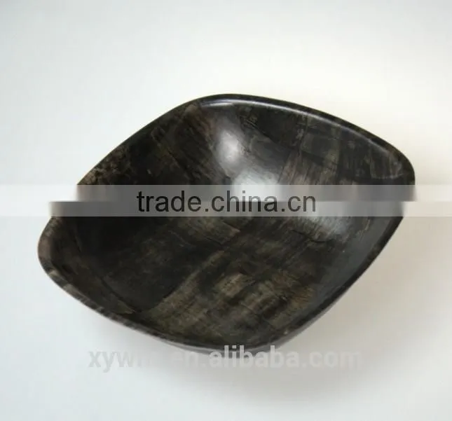 woven wooden plate and bowl