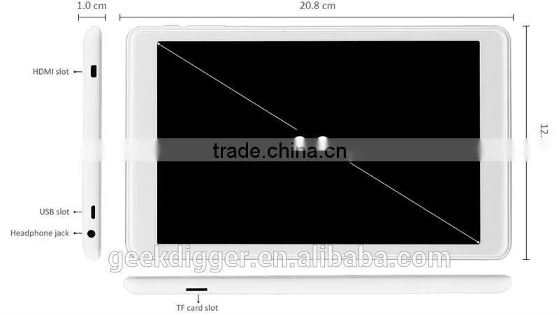 Teclast X80HD 8 inch Win 10 + Android 4.4 Tablet PC Intel Z3735F 1.33GHz 2G+3GB WiFi Bluetooth 4.0