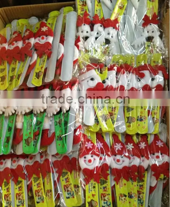 2014 Christmas Gifts Slap Christmas bracelets Wholesale, promotional christmas gift