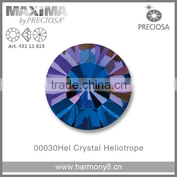 Original PRECIOSA MC Chaton Maxima, Crystal Heliotrope Point Back Rhinetsone