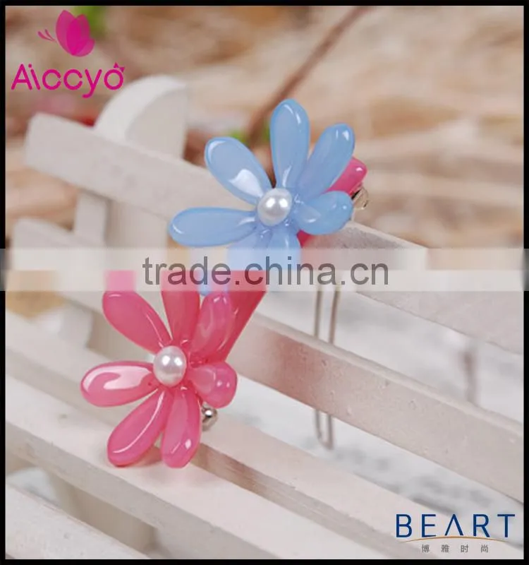 Cellulose Acetate Flower Hair Accessory Extension Hair Clip
